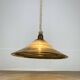 Suspension Temde Leuchten en plexiglas, corde et bois, années 70