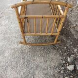 Bamboo rocking vintage bed