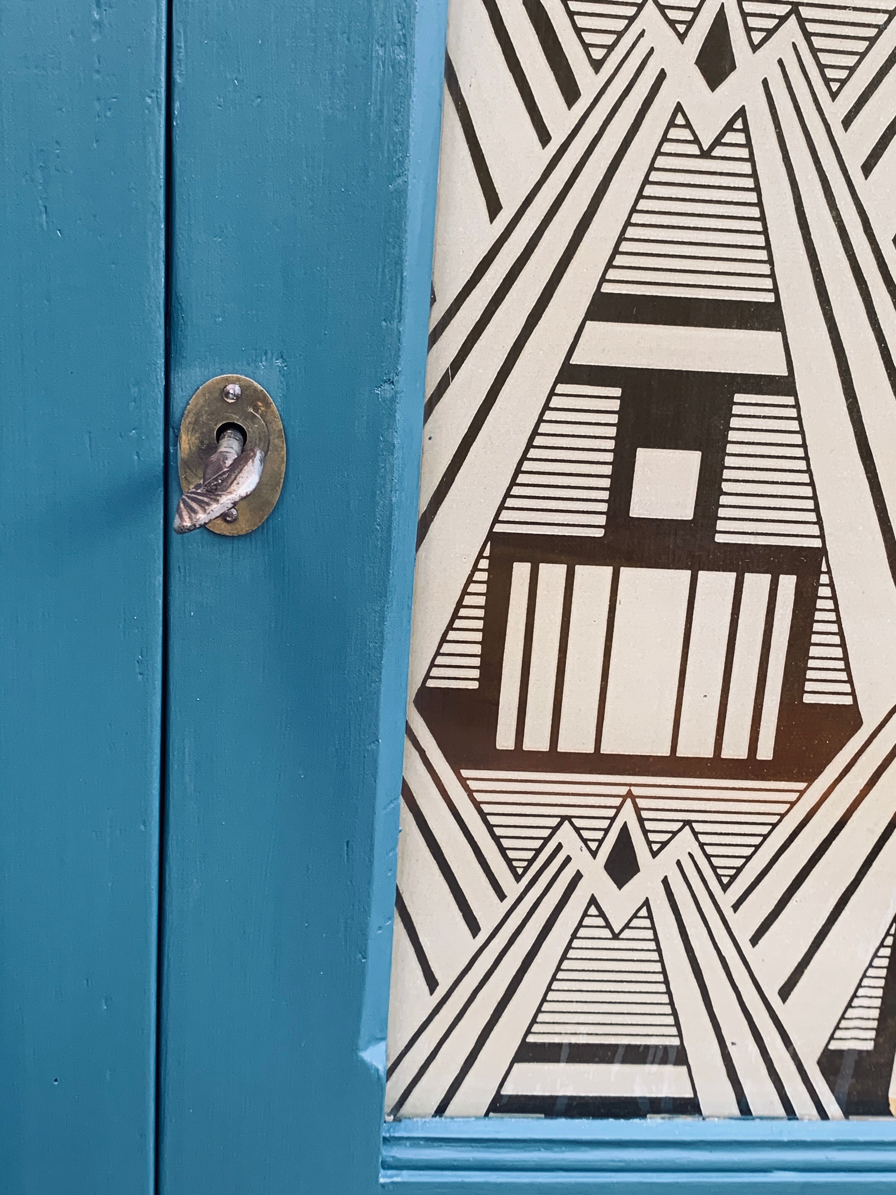 Art Deco glass Parisian wardrobe