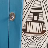 Art Deco glass Parisian wardrobe