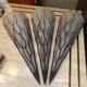 Appliques design fer forgé pâte de verre vintage