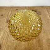 Vintage white porcelain pendant light, 1970s