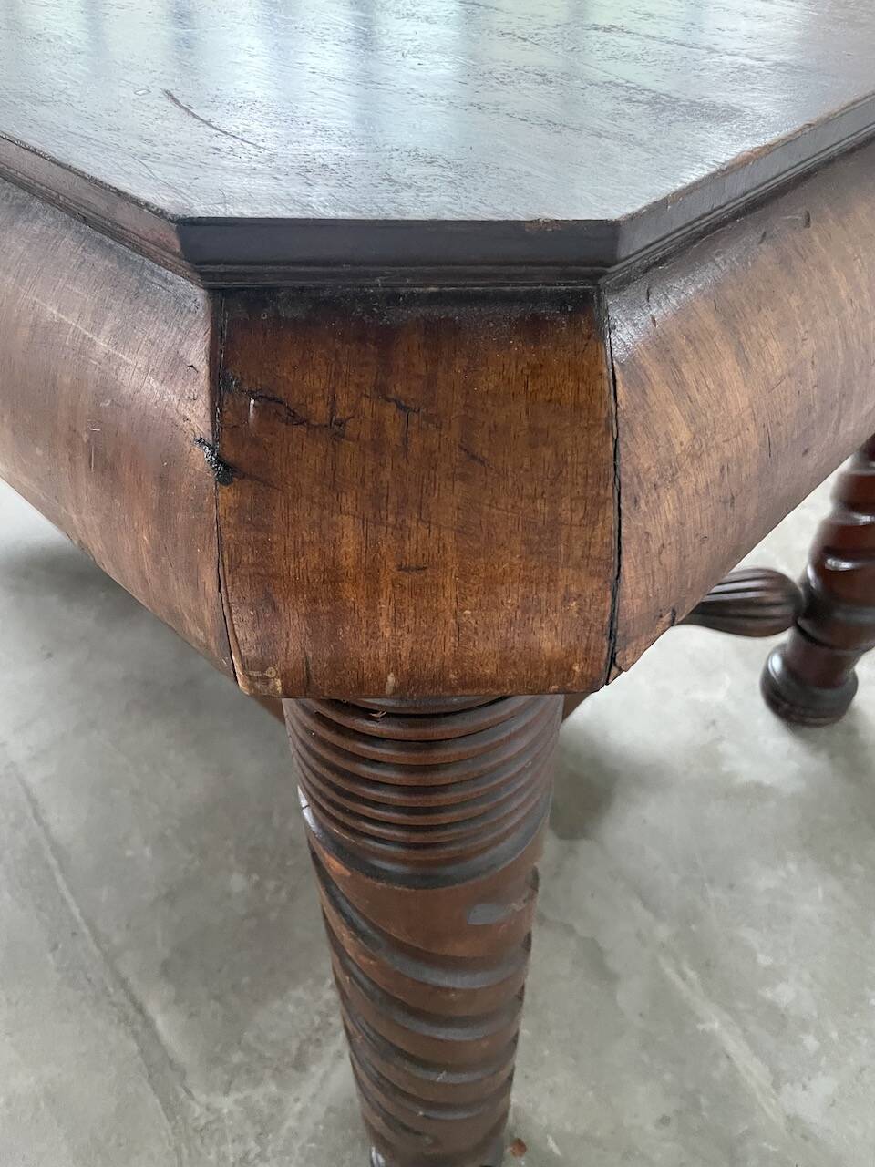 Bureau console acajou 1900