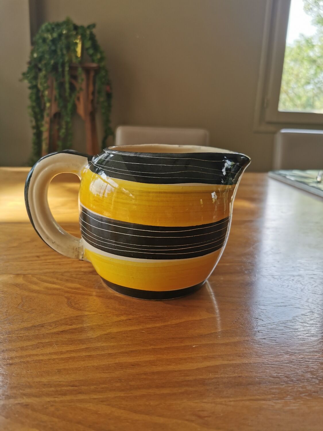 Vintage ceramic pitcher 50s