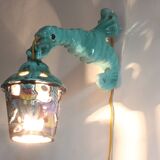 Ceramic Seahorse Lantern from Vietri Sul Mare, Italy 1960S.
