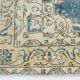 4x7 Rustic Blue & Beige Handmade Persian Rug, 112x212Cm SK 17715