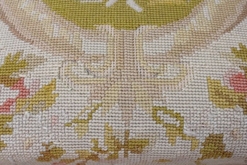 Canvas and wood stool, Louis XIV style - End of XIXth century