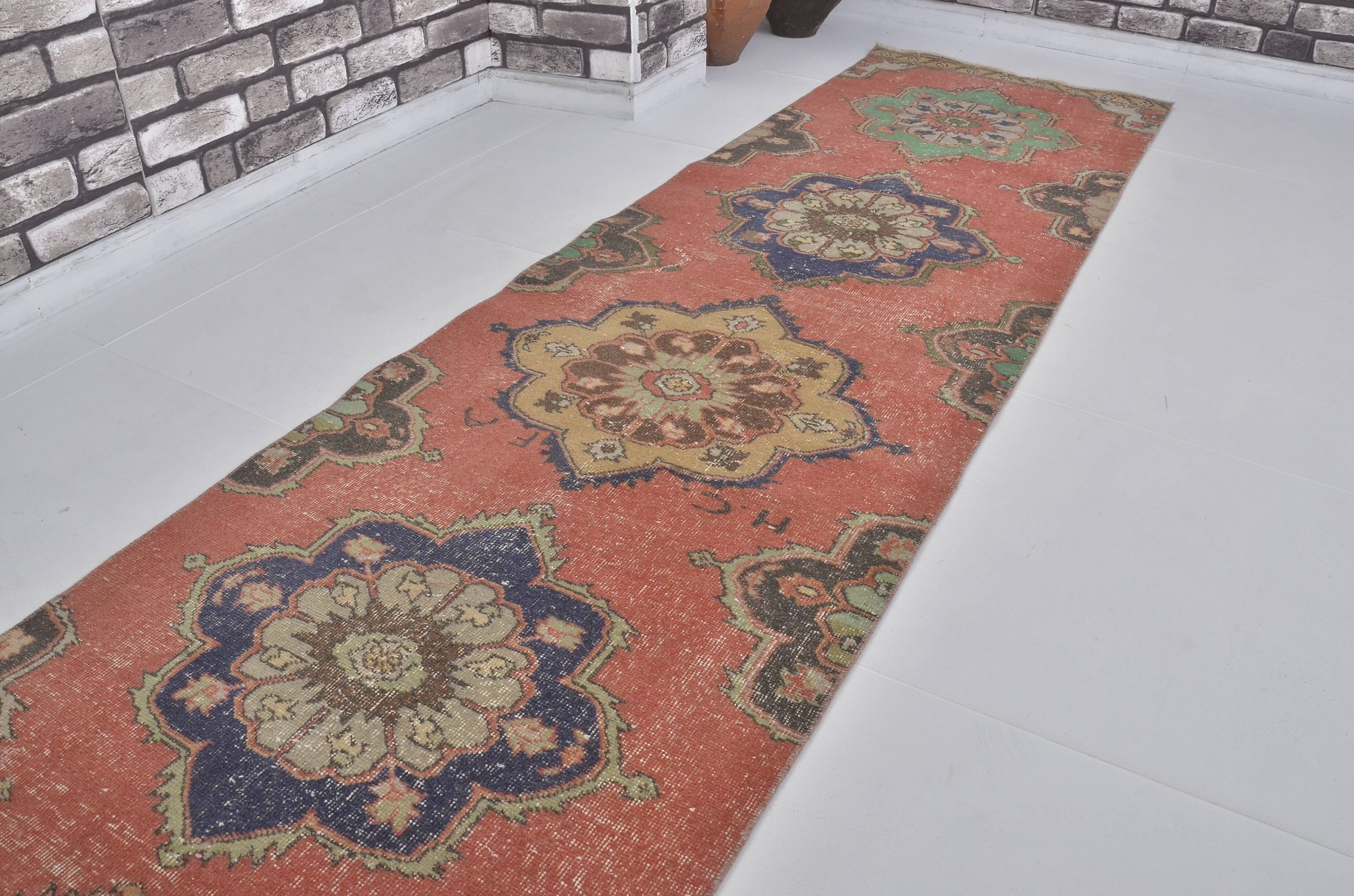 Turkish Vintage Hallway Antique Runner sku 2278