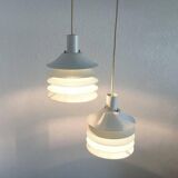 Danish mid-century lamellar suspensions by Lyfa, 1960s, set of 2.