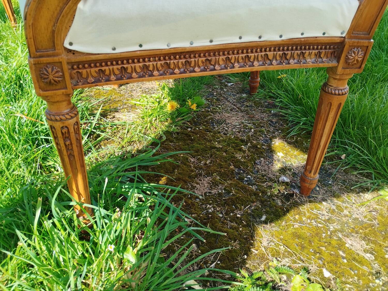 Pair of old Louis XVI style armchairs