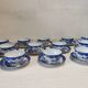 Magnificent 12-Piece Porcelain Cup and Saucer Set