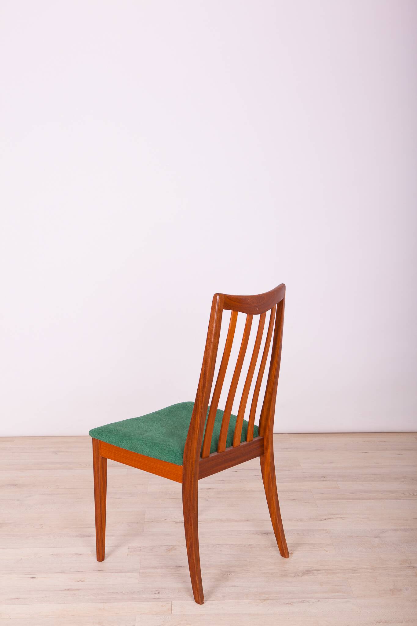 Fabric and Teak Dining Chairs by Leslie Dandy for G-Plan, 1960s, Set of 4