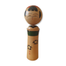 Japanese hand-painted Kokeshi doll from the 1960s