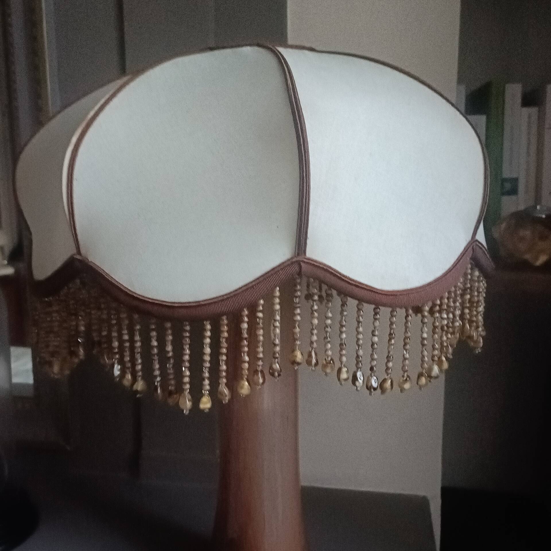 Lampe en verre bullé vintage 