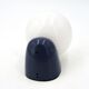 Tissot wall light in dark blue with a white opaque glass globe