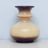 vase conique beige vintage West Germany par Steuler