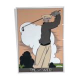 Poster "the swing" framed by René Vincent 1988