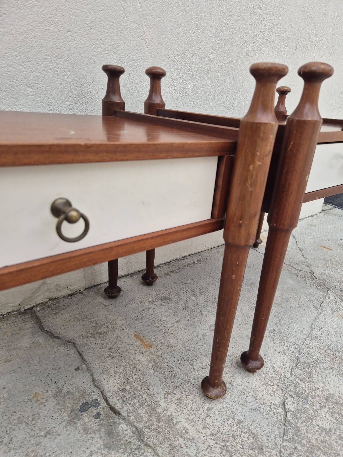 Pair of vintage 1970s Scandinavian style bedside tables