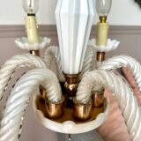 Vintage Murano chandelier in Venetian blown glass