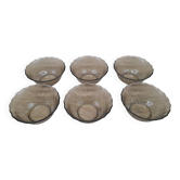 Set of 6 Arcoroc amber ramekins