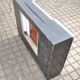 Vintage mirror cabinet in wood and chrome metal - backlit dressing table shelf 1950-1960