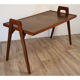 Table basse vintage en chêne 1950