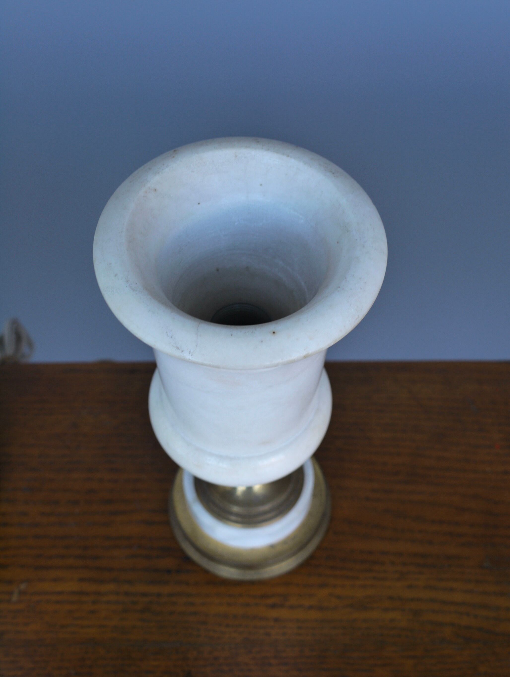 Lampes de table torchères en albâtre, années 1950, lot de 2