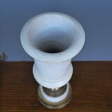 Lampes de table torchères en albâtre, années 1950, lot de 2