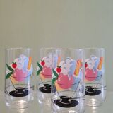 Set of 5 80s glasses