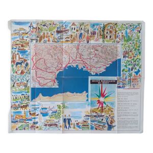 Carte affiche plan du
