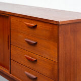 Scandinavian-style teak line, sliding door