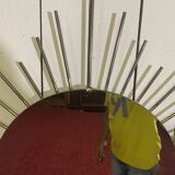 Golden metal sun mirror year 60