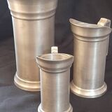 Set of 3 pewter pitchers 95%