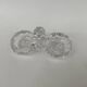 Double crystal salt cellars from Baccarat, early 20th century.