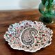 Gien earthenware plate – Floral paisley pattern – Scalloped edge