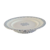 Flat serving compotier in iron earth