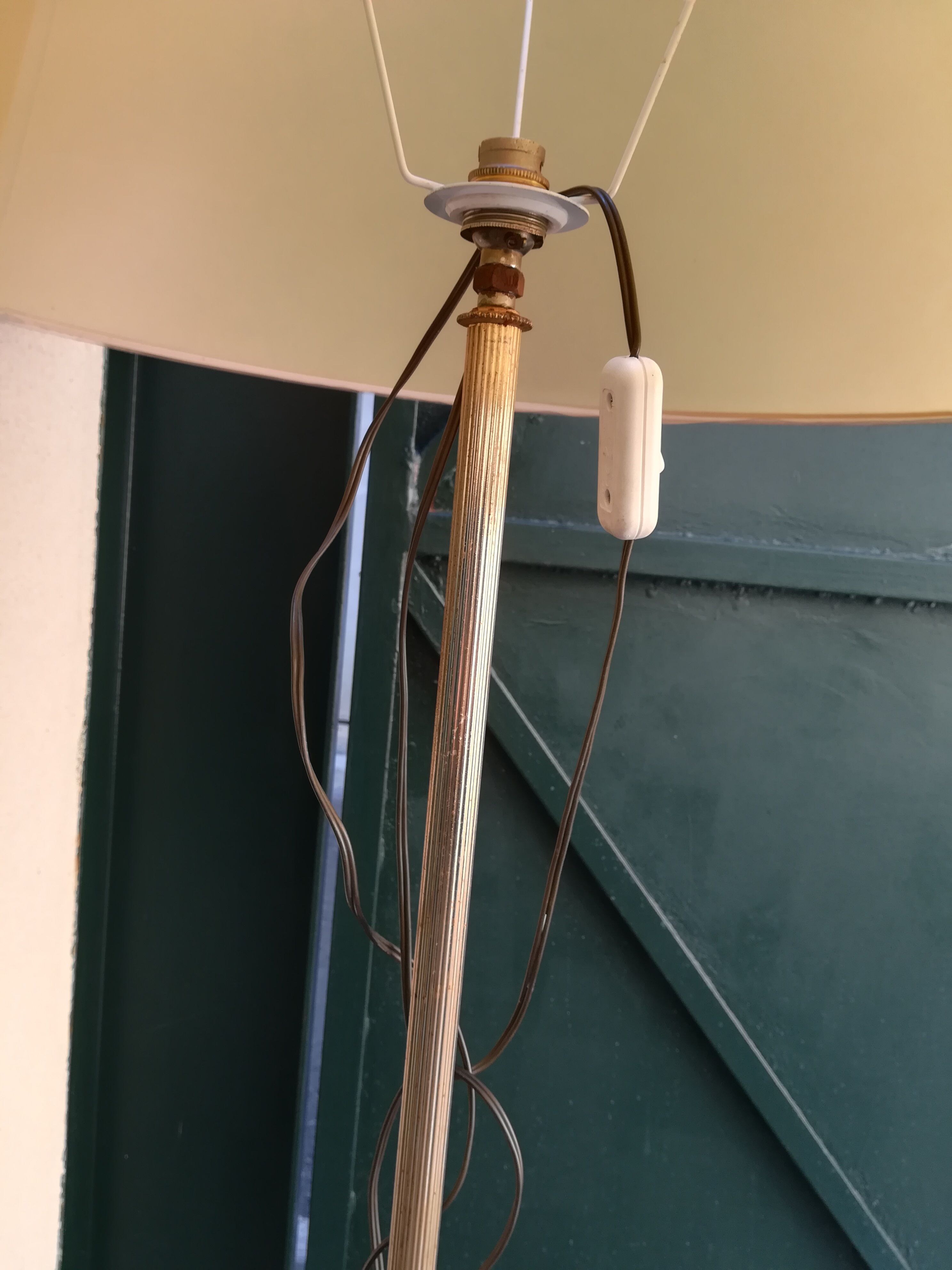 Brass lamppost