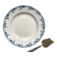 Plat rond vintage Terre de fer Aux Lions de Paris modèle "Perselle" Made in France