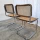 Set of 2 Vintage Cesca Cane Chair: 1970s Italian Mid-Century Modern Dining