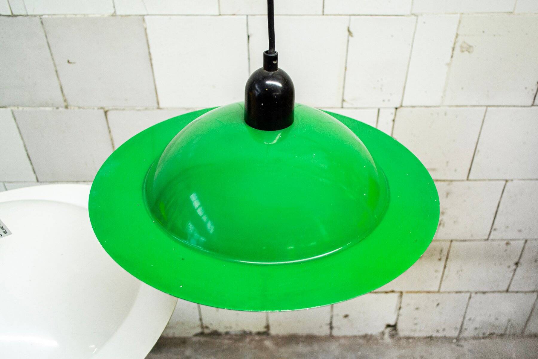 Lampades Lampiatta enamelled by Jonathan De Pas & Donato Durbino & Paolo Lomazzi for Stilnovo, 1971, set of 3.