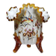 Vase tripode de style victorien en opaline émaillée, XIXe-XXe s.
