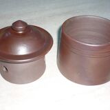 Stoneware butter pot