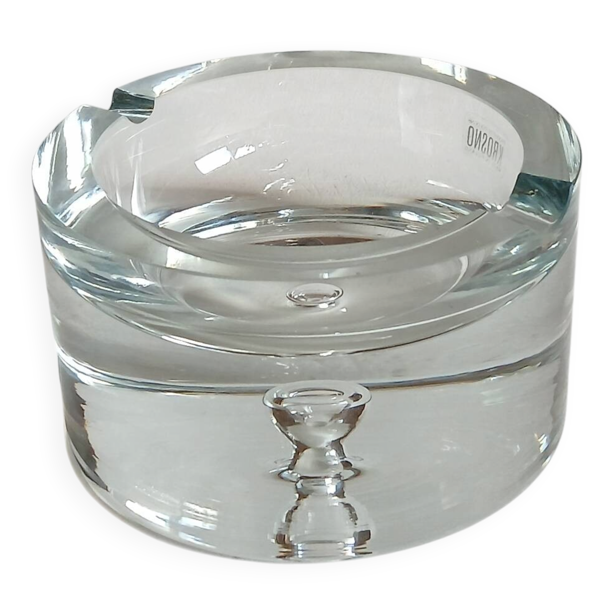 Crystal ashtray by Krosno, Poland