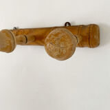 Vintage coat rack with 3 hooks