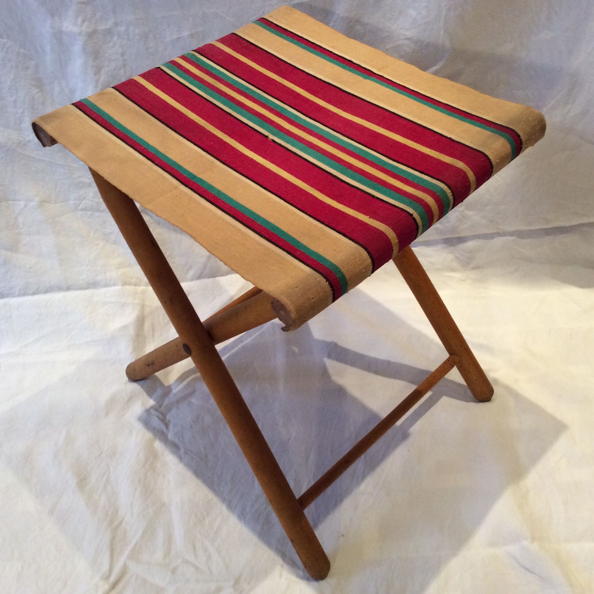 Folding vintage stool