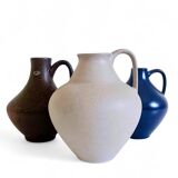 Set of Three Mid-Century Minimalist Vases by Fritz Van Daalen, Germany