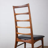 Series of 6 Danish chairs in Rio Rosewood model Liz by Niels Kofoed for Koefoeds Hornslet.