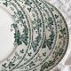 4 ironstone dinner plates "Rosa" Boch Freres Keramis BFK