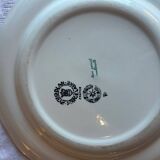 Set of 6 vintage Saint-Clément plates – Floral decoration – Very good condition