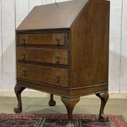1930s English walnut secretary